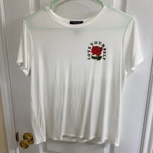 Women’s White Tattoo T-Shirt